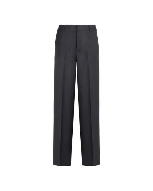 Straight Trousers PT Torino de color Gray