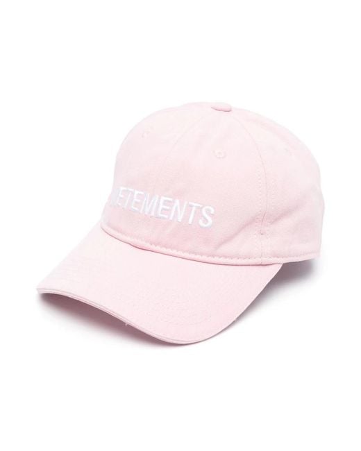 Vetements Pink Caps for men