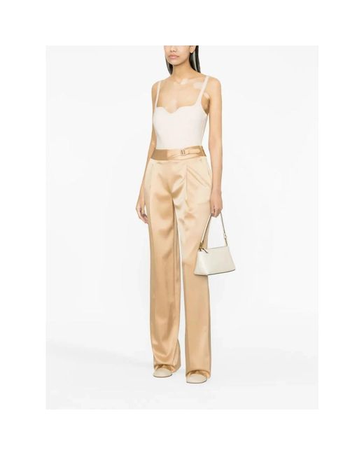 Ermanno Scervino Natural Wide Trousers