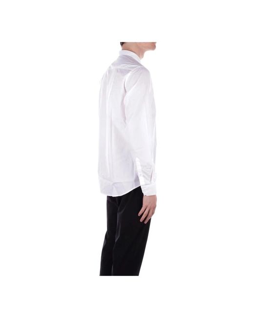 Emporio Armani Weißes button-up hemd in White für Herren