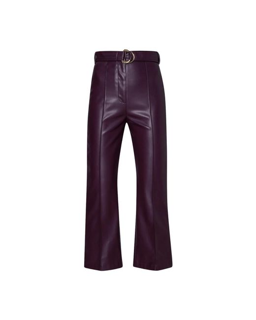 Liu Jo Purple Cropped Trousers