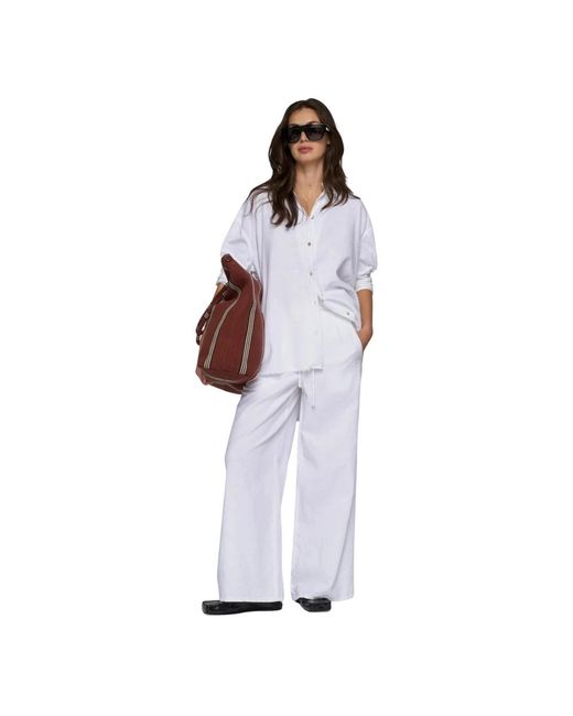 10Days Purple Wide Trousers