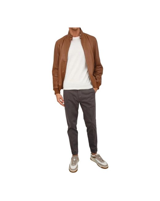 Leather Jackets HUGO de hombre de color Brown