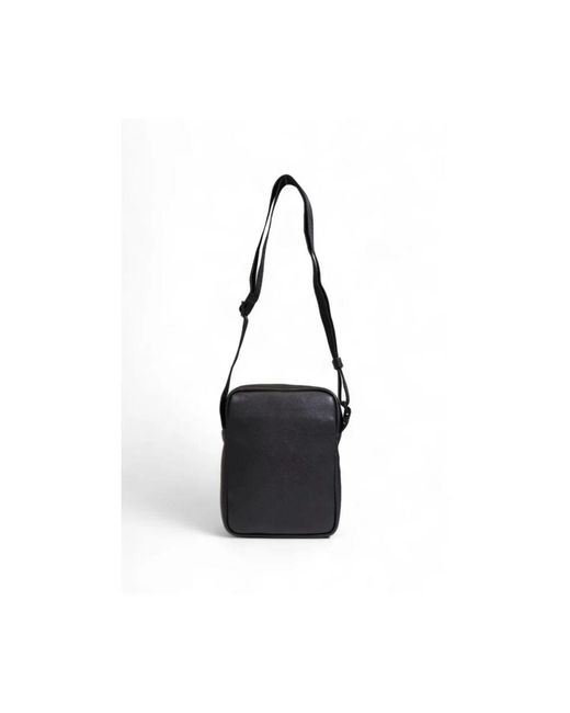 Calvin Klein Schwarze umhängetasche aus recyceltem polyester in Black für Herren