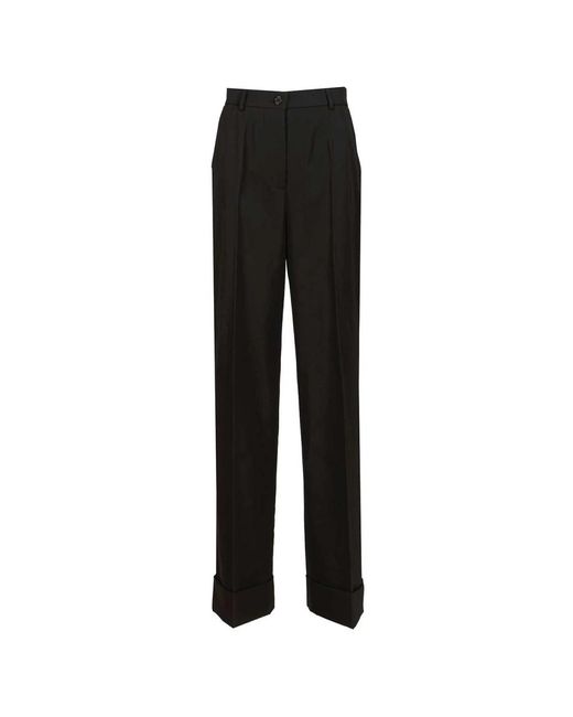 Dolce & Gabbana Black Wide Trousers