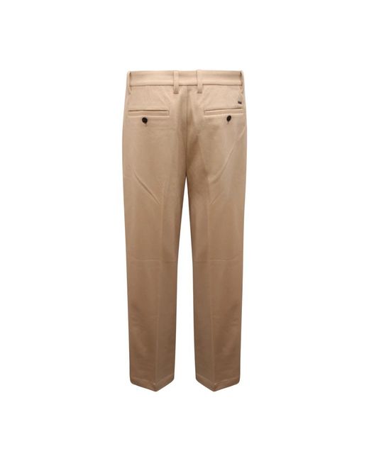 Armani Brown Slim-Fit Trousers for men