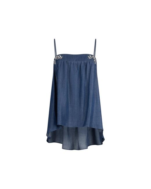 Liu Jo Blue Sleeveless Tops