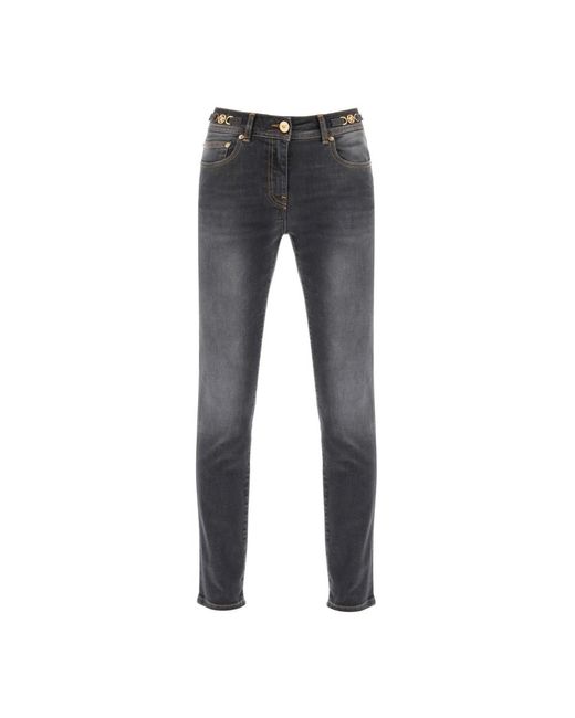 Jeans > slim-fit jeans Versace en coloris Gray