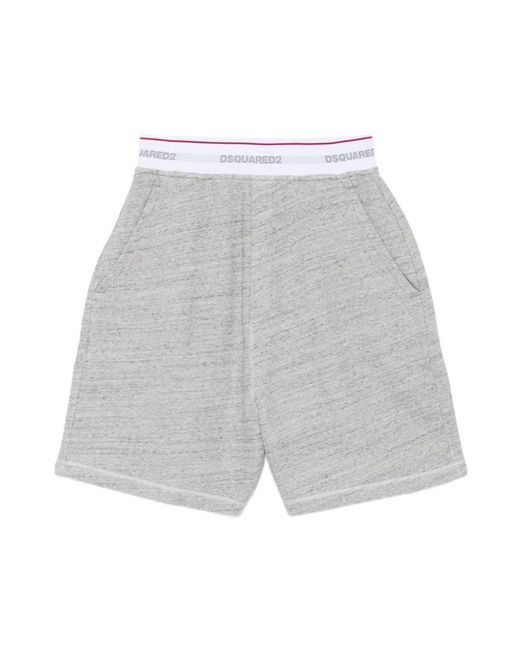 DSquared² Gray Long Shorts for men
