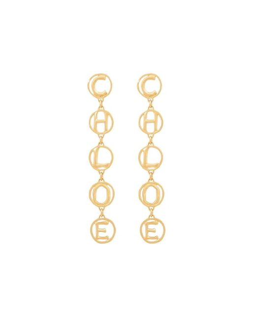 Earrings Chloé de color Metallic