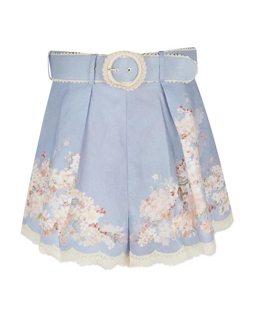 Short Shorts di Zimmermann in Blue