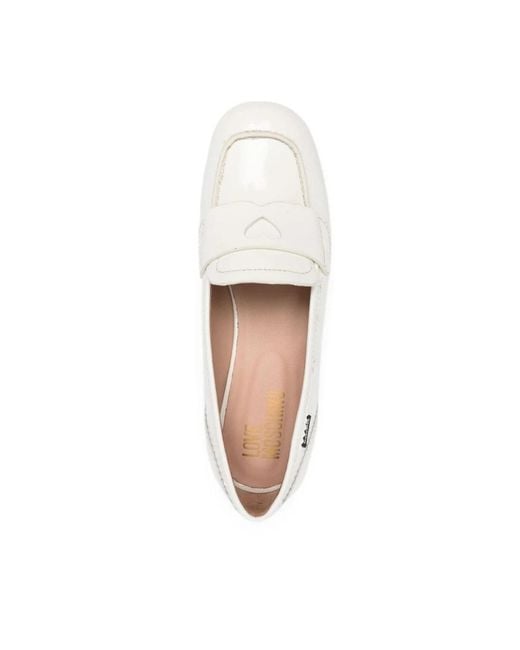 Love Moschino White Loafers