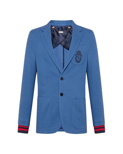 Billionaire Blazer Crest in het Blue voor heren