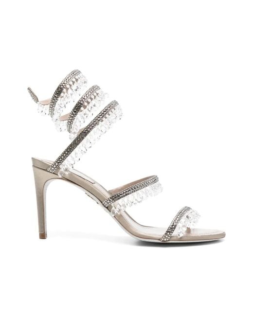Rene Caovilla High Heel Sandals in het White