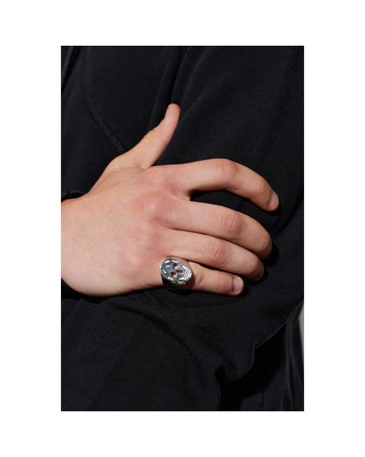 Rings McQueen de hombre de color Metallic