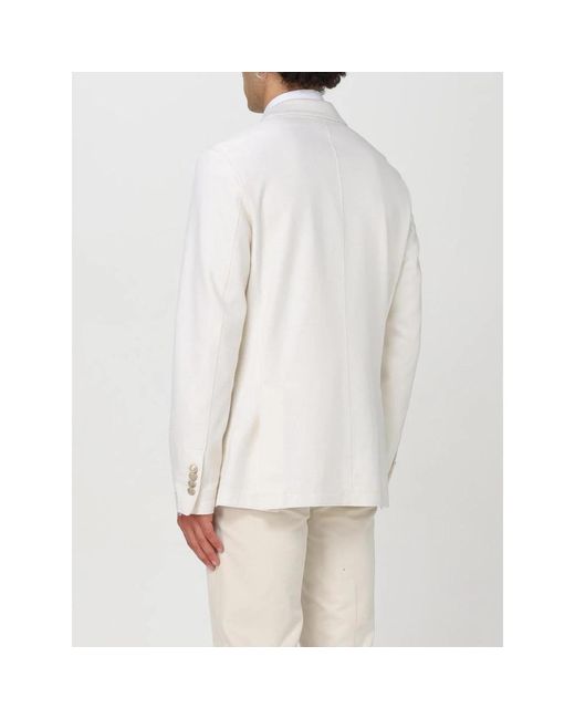 Blazers di Eleventy in White da Uomo