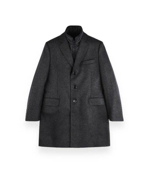 Elegante easy coat per donne di Fay in Black da Uomo