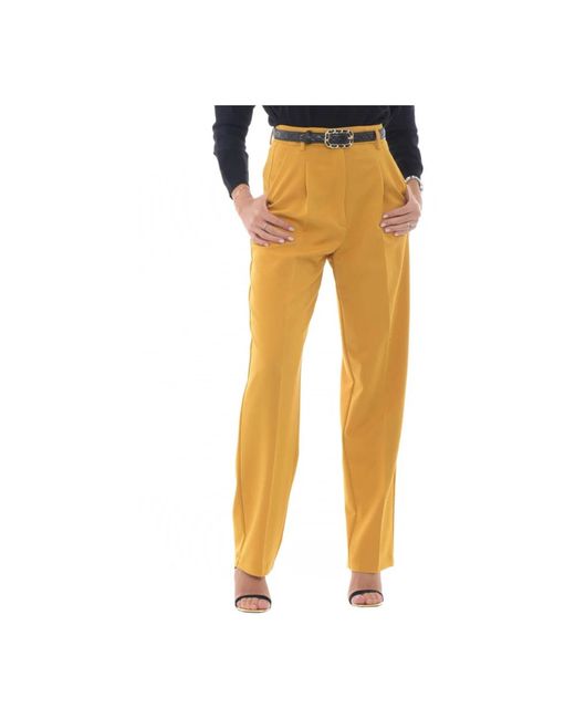 Pantaloni slim-fit a vita alta di Liu Jo in Yellow