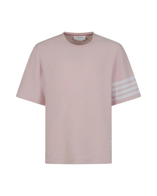 Thom Browne Short Sleeve Tee in het Purple voor heren