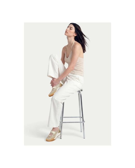 Voile Blanche White Ballerina Shoes