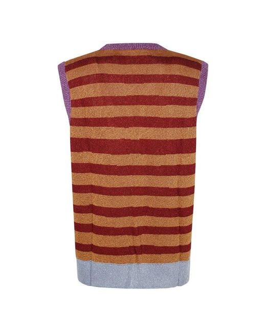 Pierre Louis Mascia Red Strickweste