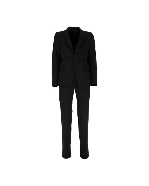 Prada Black Single Breasted Suits for men