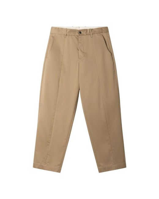 Nine:inthe:morning Natural Straight Trousers for men