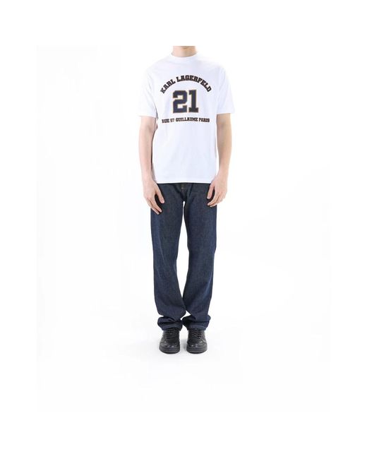 Karl Lagerfeld White T-Shirts for men