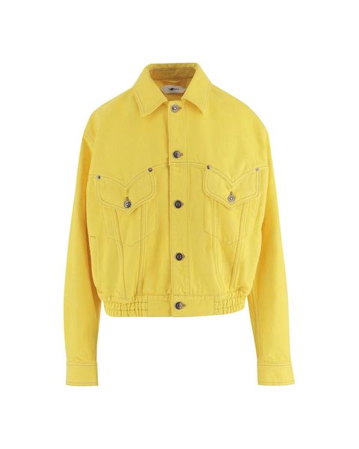 Versace Yellow Denim Jackets