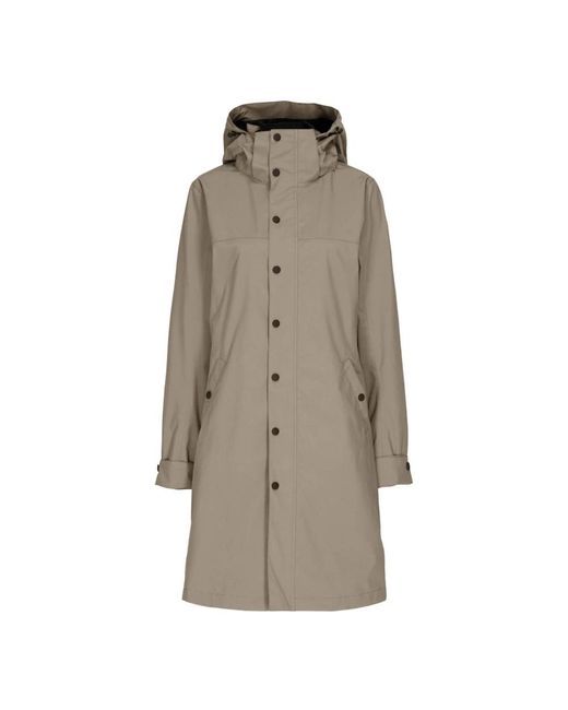 Notyz Jassen ,Polyester Parka's in het Natural