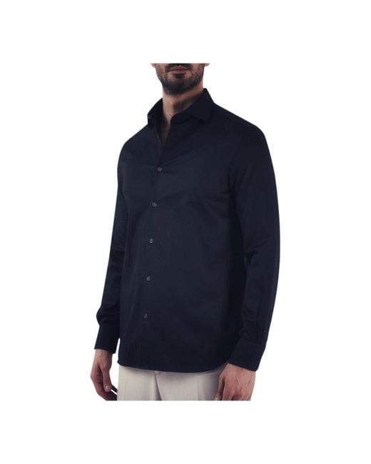 Emporio Armani Blue Formal Shirts for men