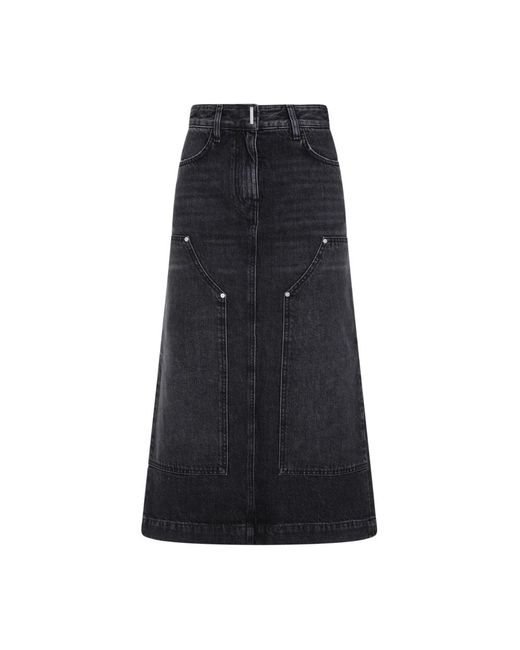 Givenchy Black Denim skirts