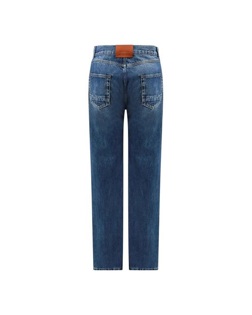 McQueen Blue Straight Fit Jeans for men