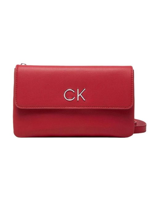 Calvin Klein Red Shoulder Bags