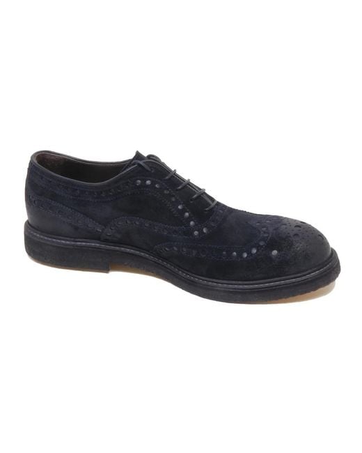Corvari Blue Laced Shoes for men