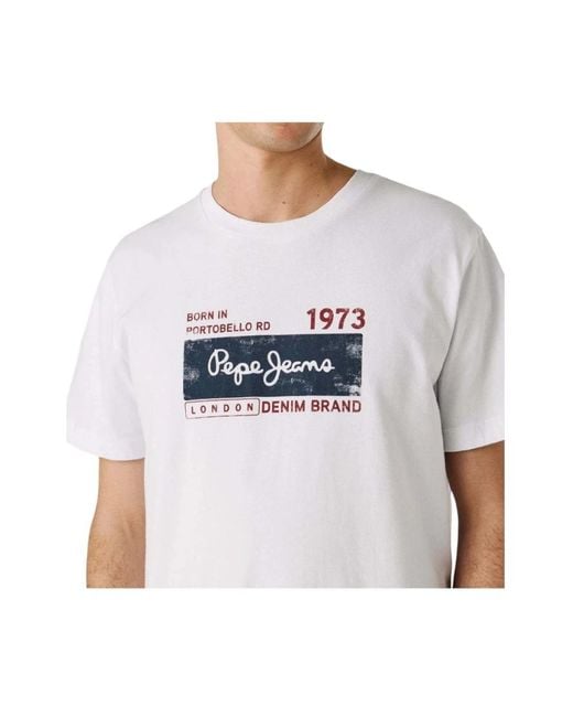Pepe Jeans White T-Shirts for men