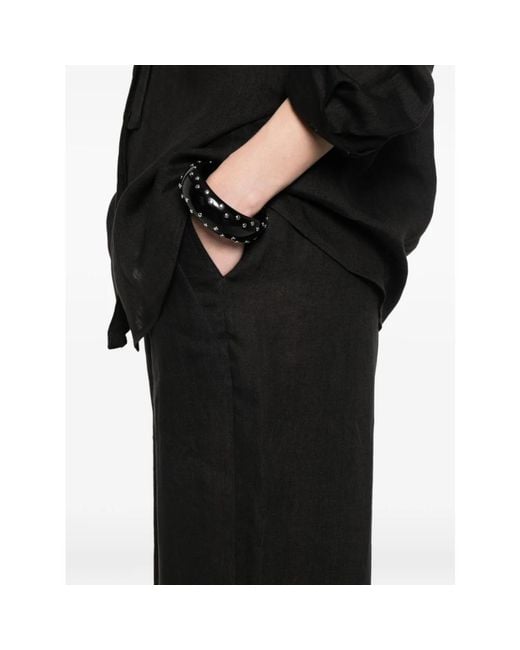 Marella Black Wide Trousers