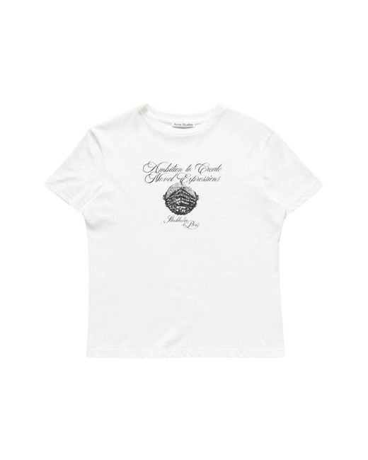 Acne T-Hemden in het White