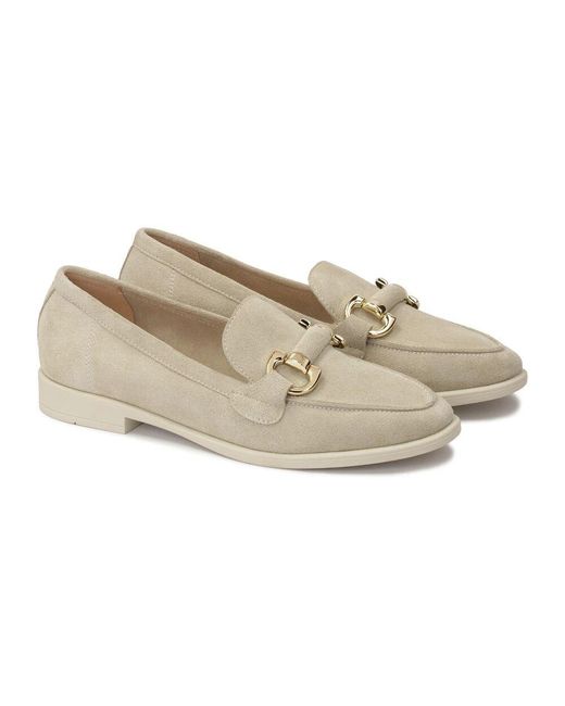 Kazar White Graue Wildleder-Halbschuhe