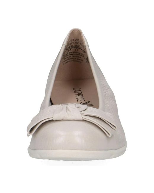 Caprice Gray Ballerina Shoes