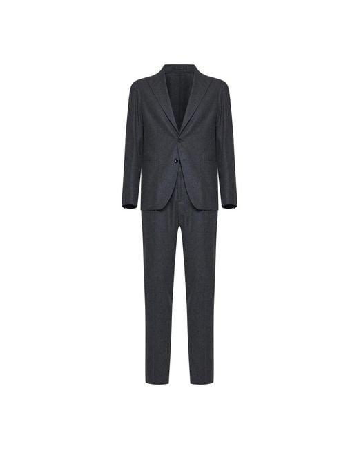 Tagliatore Black Single Breasted Suits for men