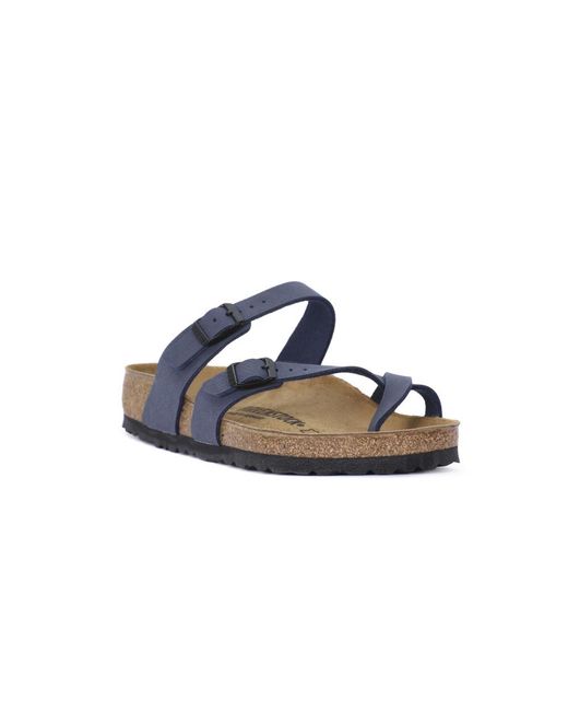 Birkenstock Mayari Calz N Teenslippers in het Blauw - Lyst
