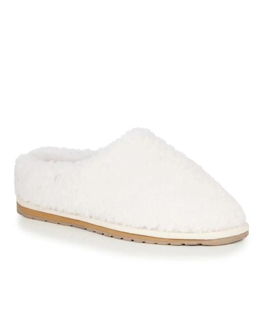EMU White Slippers