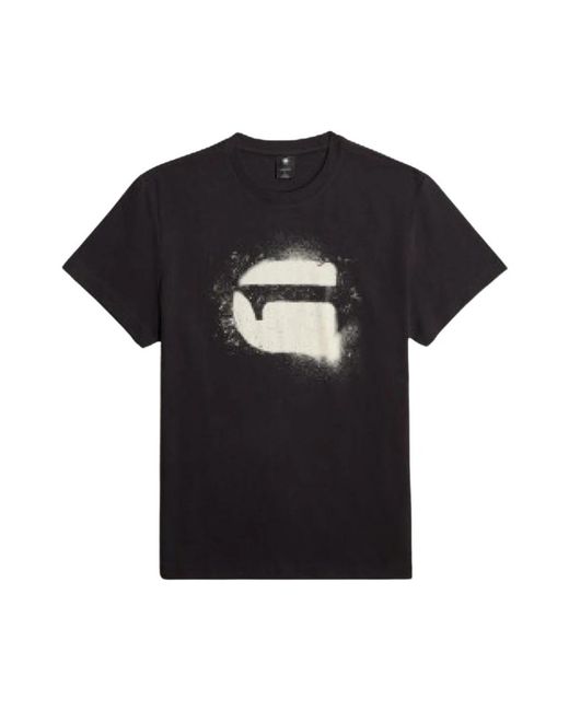 G-Star Spray G Logo R T in het Black voor heren