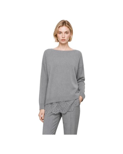 Kocca Gray Round-Neck Knitwear
