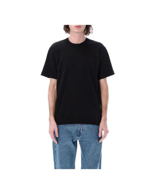Sacai Black T-Shirts for men