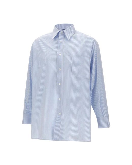 MM6 by Maison Margiela Blue Casual Shirts for men