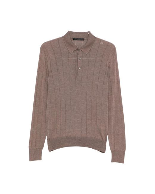 Tagliatore Brown Polo Shirts for men