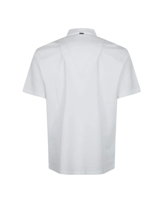 Herno Tops ,Wit ,Katoen Polo Shirt Van Superfine Katoen Stretch in het White voor heren