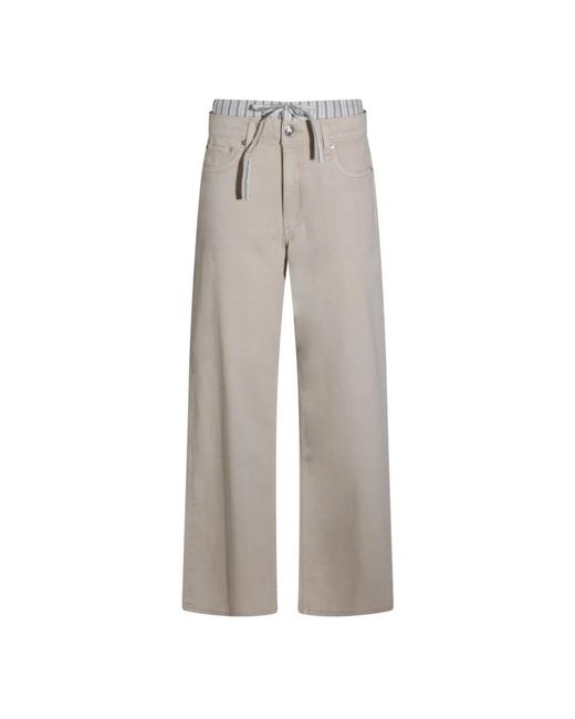 Rag & Bone Gray Wide Jeans